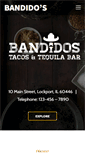 Mobile Screenshot of bandidostacos.com