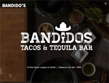 Tablet Screenshot of bandidostacos.com